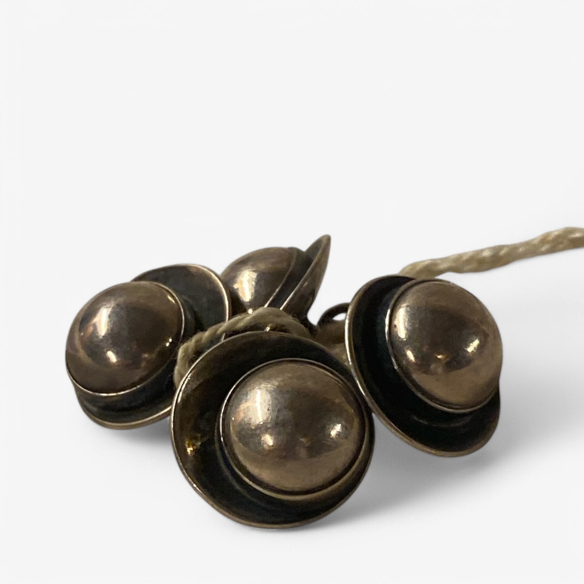 Pair of sterling silver cufflinks
