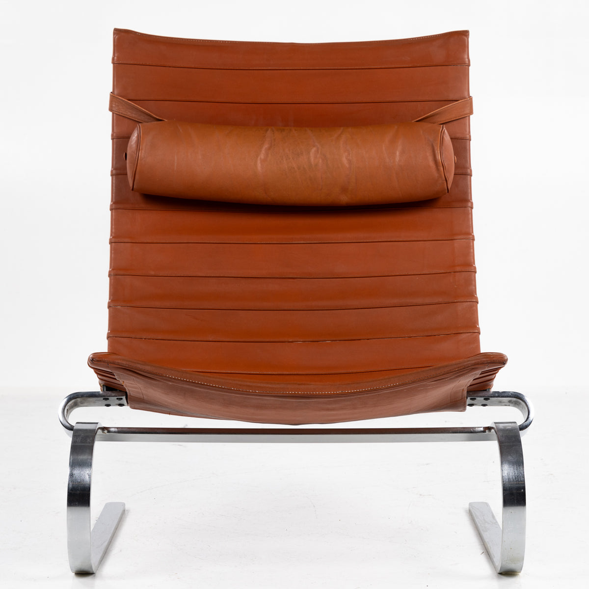 PK 20 - Lounge chair in cognac leather