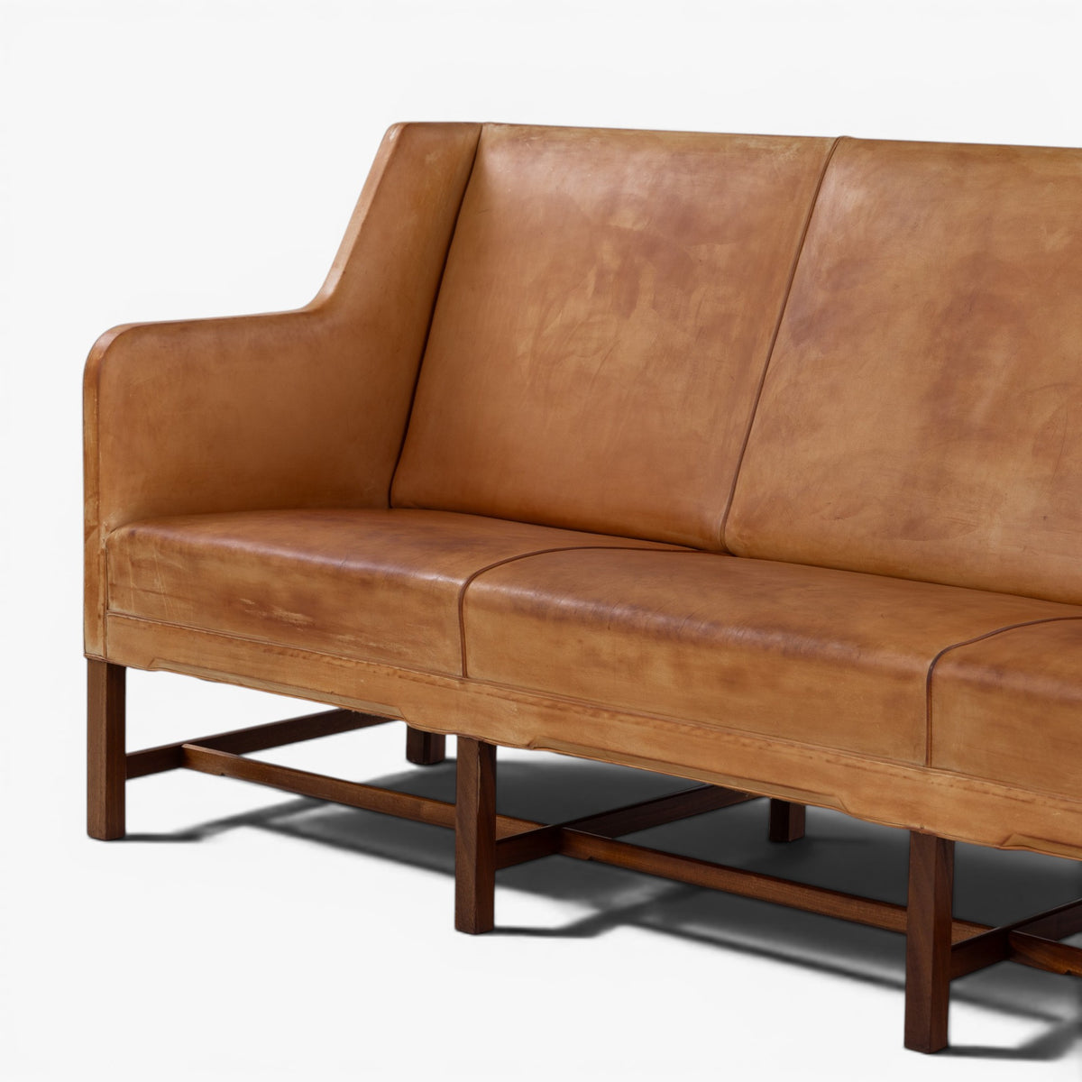 KK 5011 - 3 seater sofa in natural leather