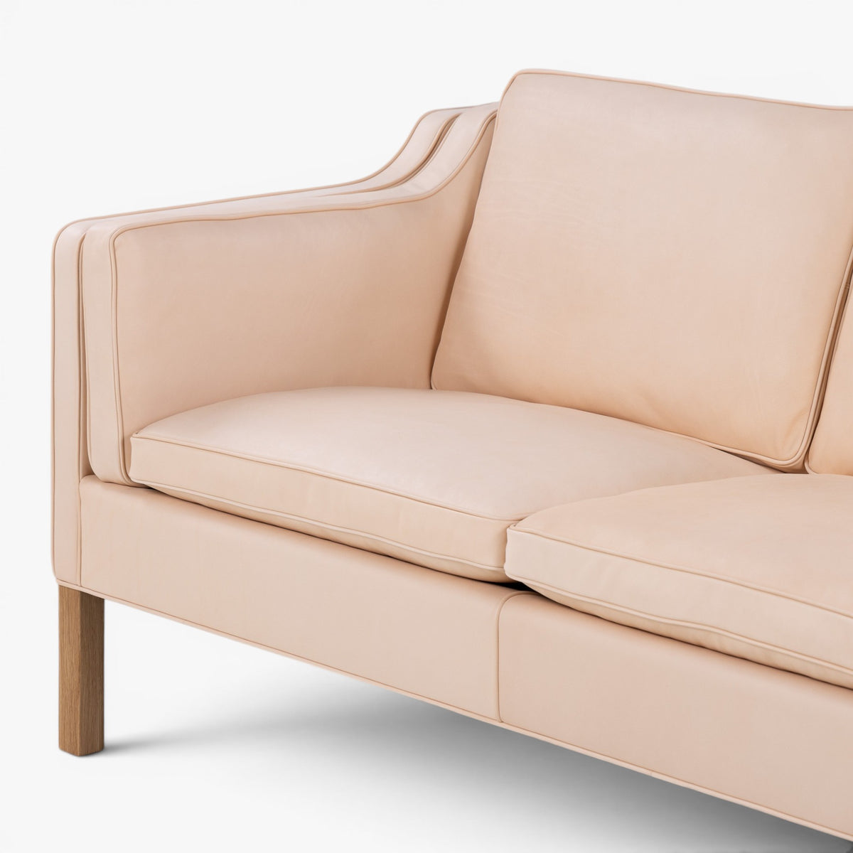 BM 2213 - 3 pers. sofa i naturlæder