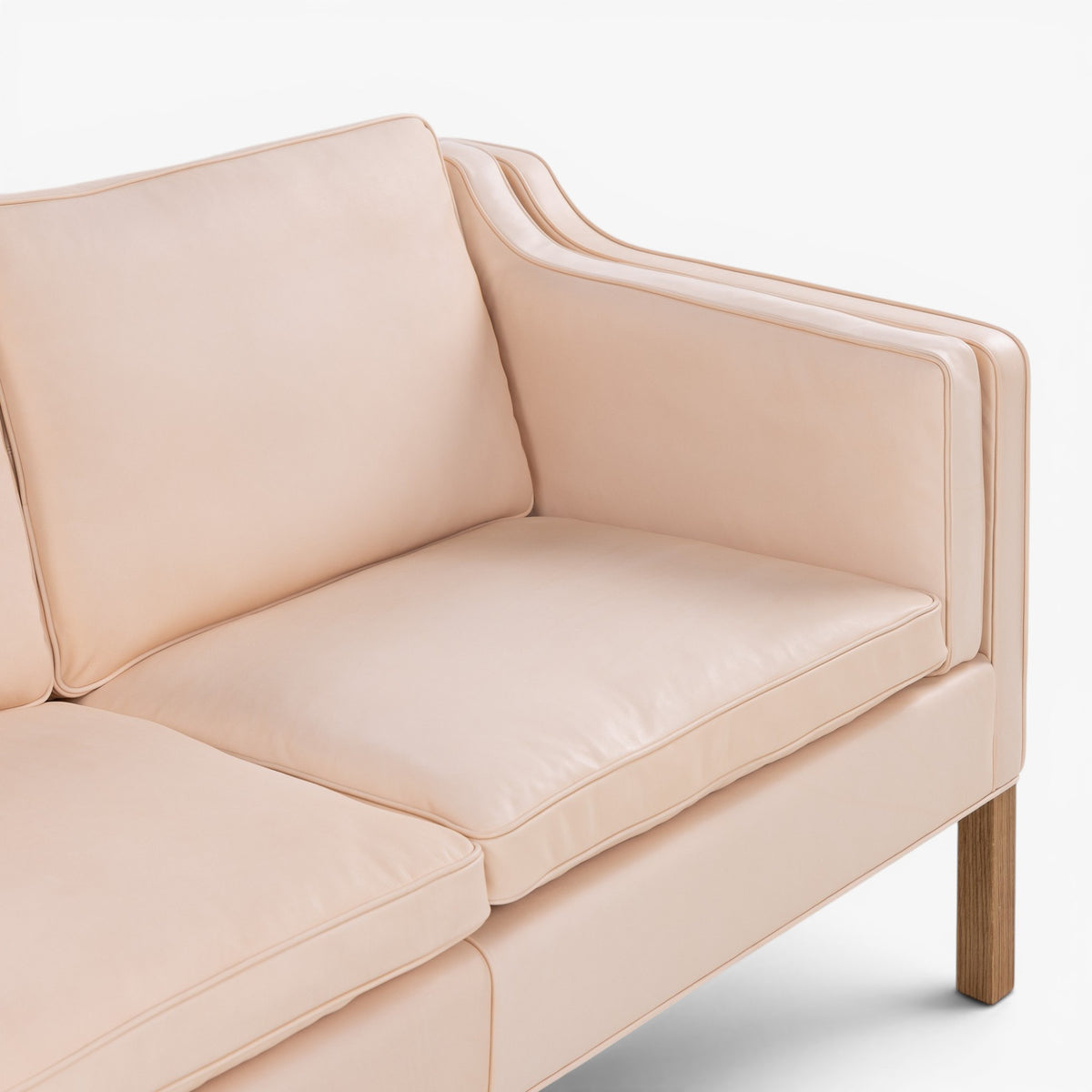 BM 2213 - 3 pers. sofa i naturlæder