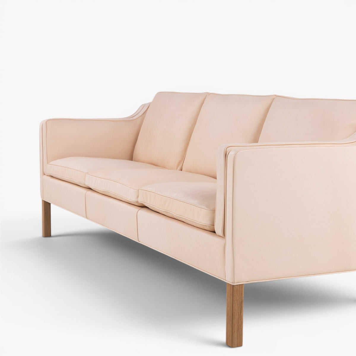 BM 2213 - 3 pers. sofa i naturlæder