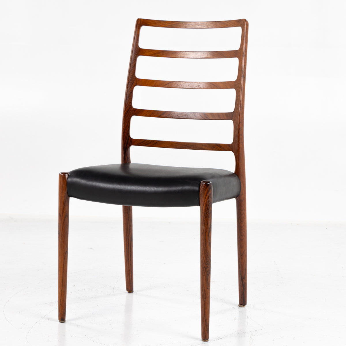 NO 82 - High-back dining chair in rosewood