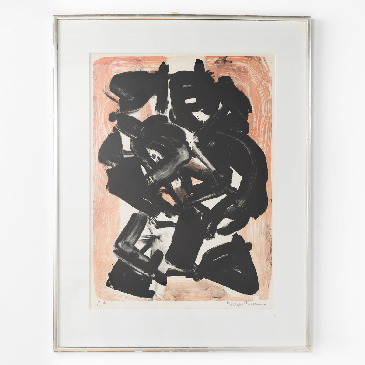 Lithograph in frame