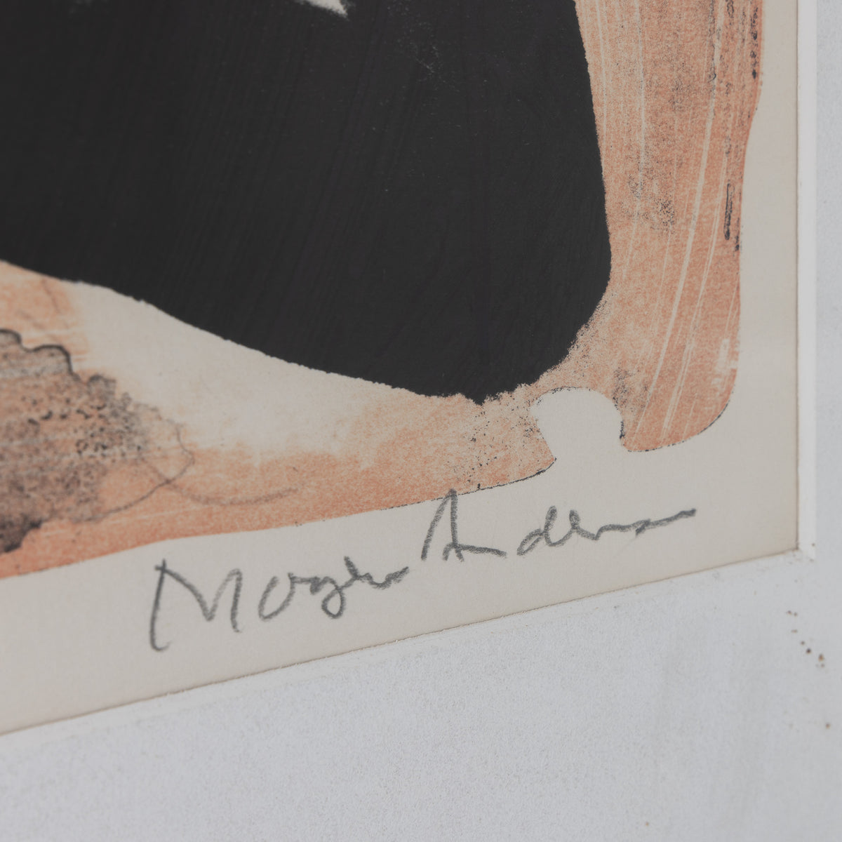 Lithograph in frame