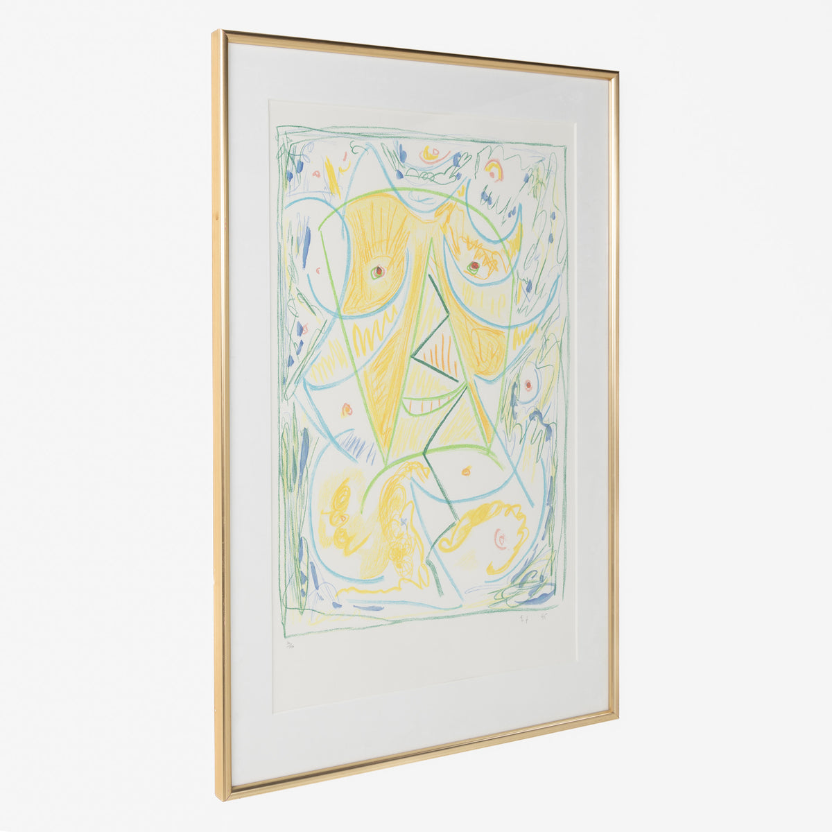 Lithograph in frame