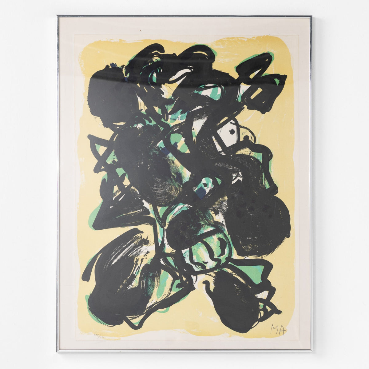 Lithograph in frame