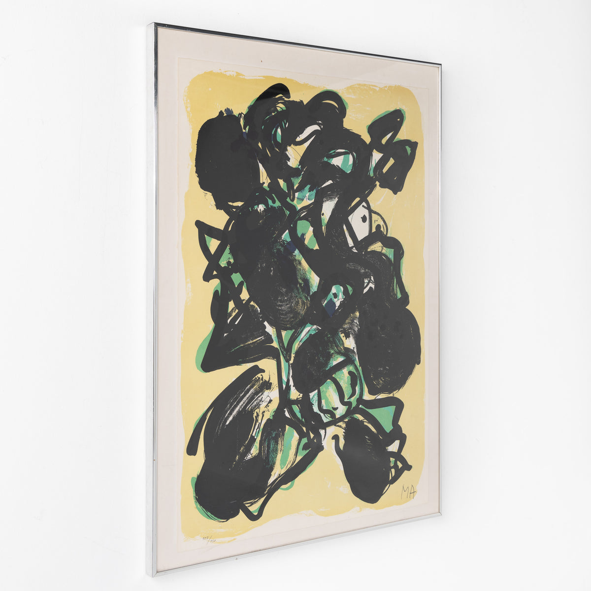 Lithograph in frame