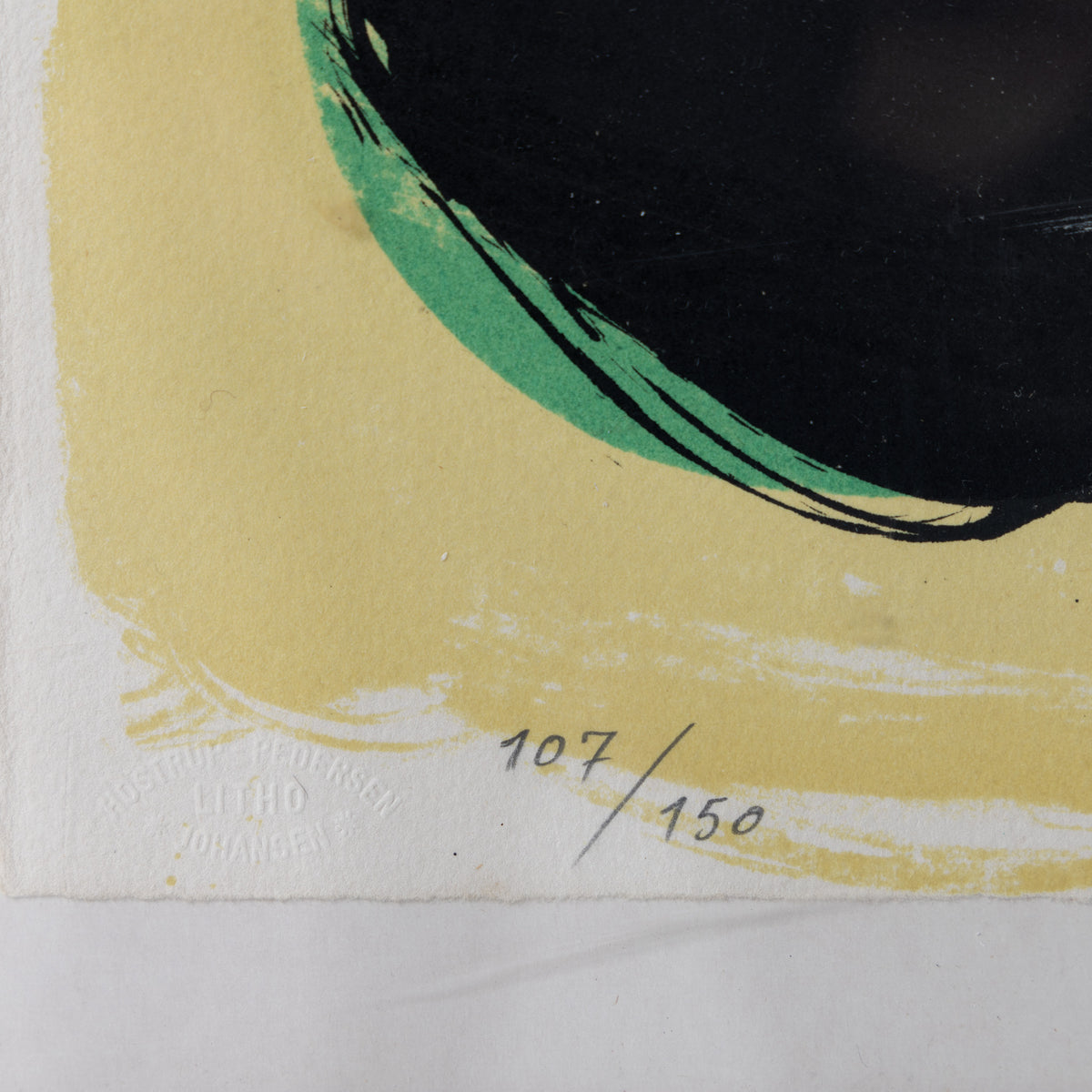 Lithograph in frame