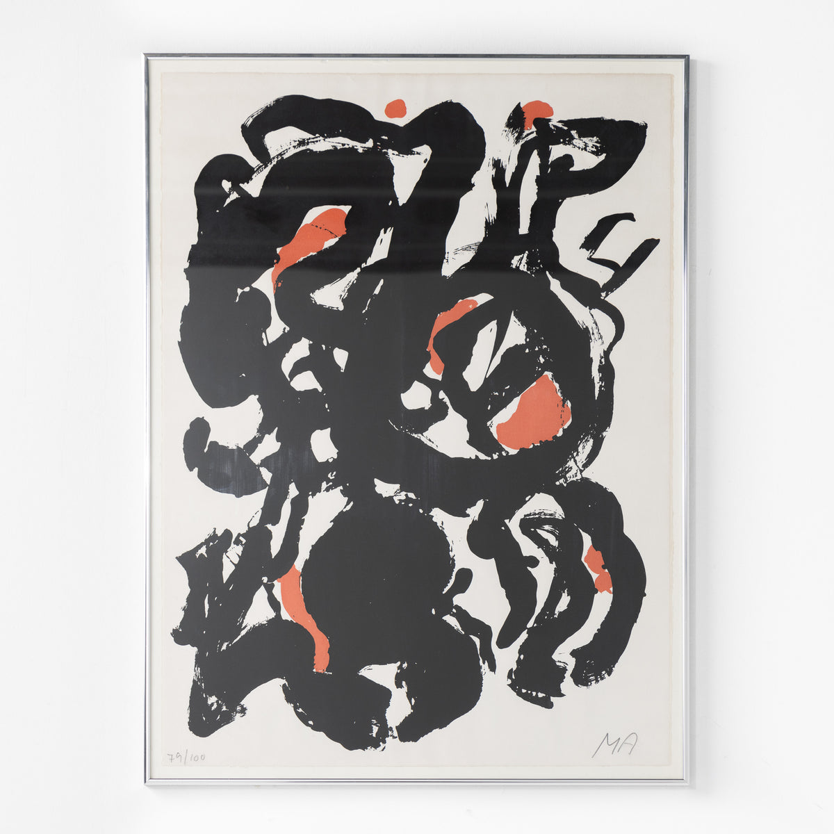 Lithograph in frame