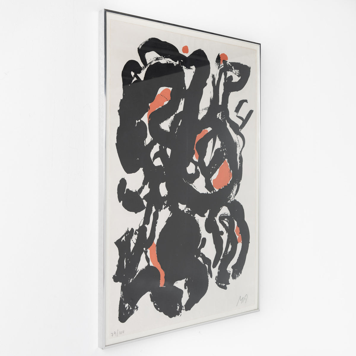 Lithograph in frame