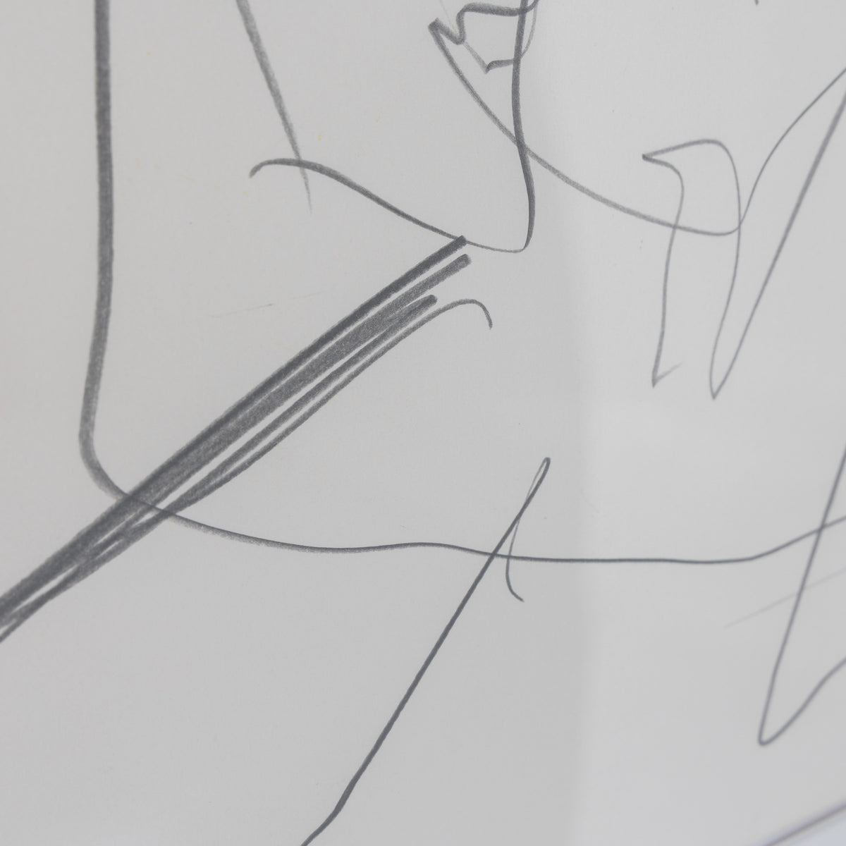 Drawing in silver frame