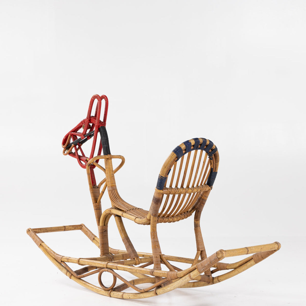 Rocking horse in bamboo