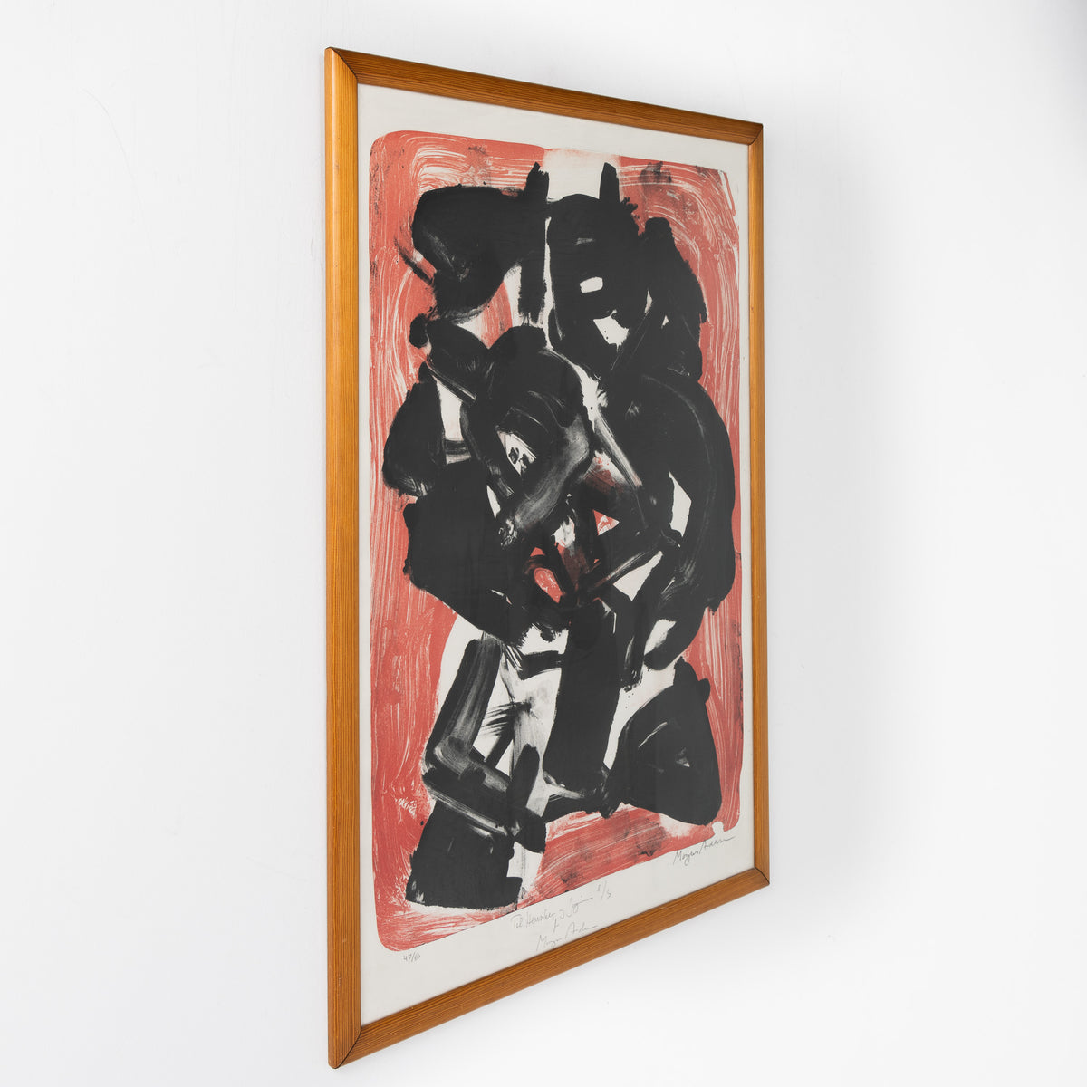 Lithograph in frame