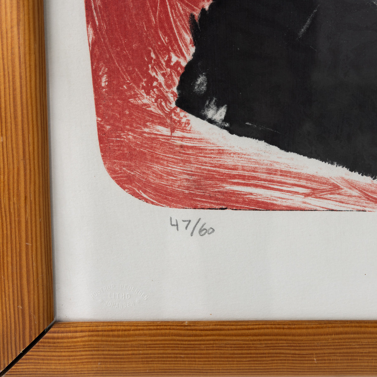Lithograph in frame