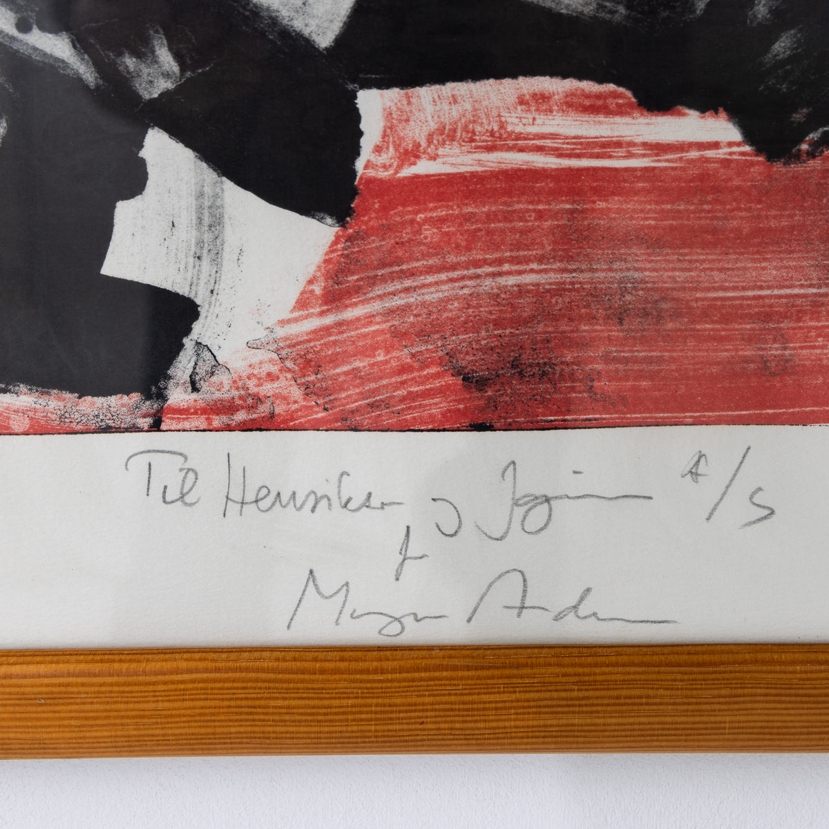 Lithograph in frame