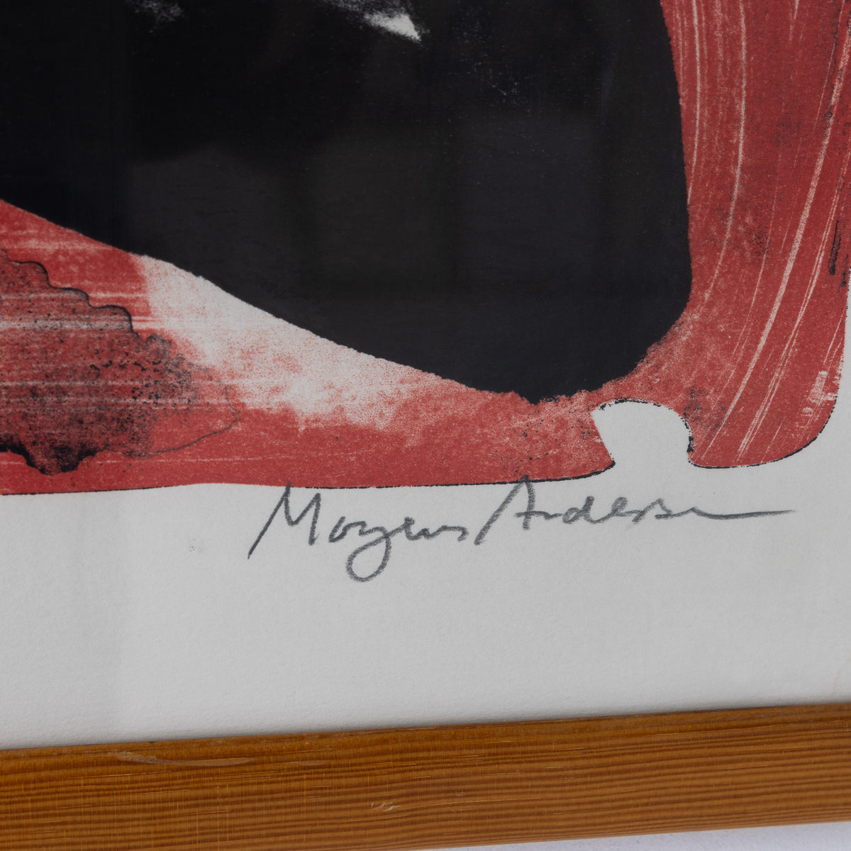 Lithograph in frame