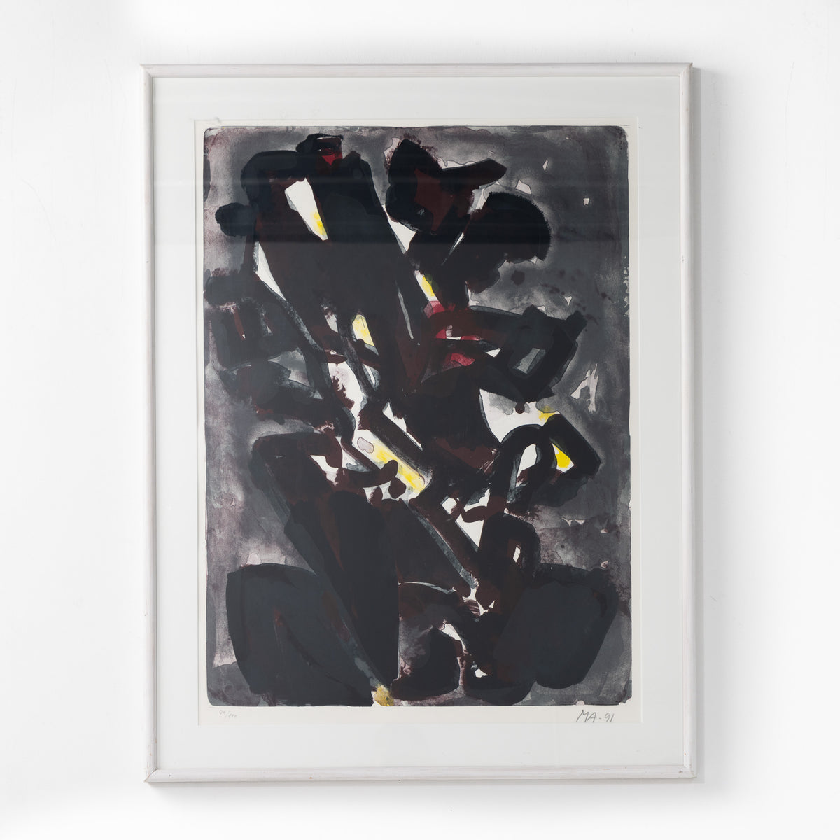 Lithograph in frame