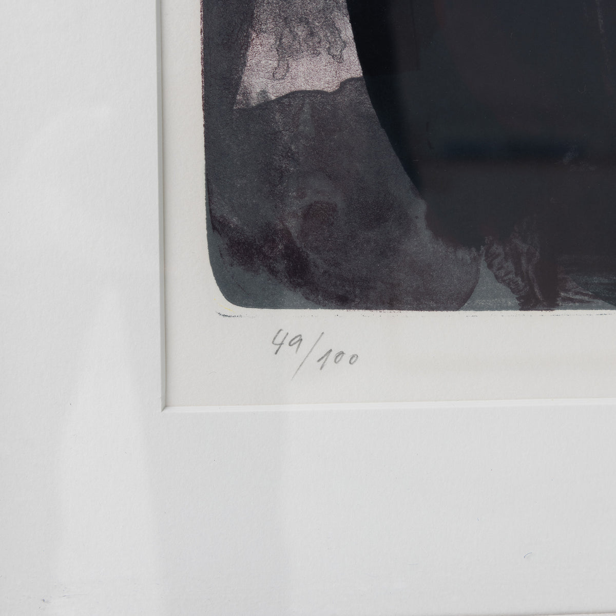 Lithograph in frame