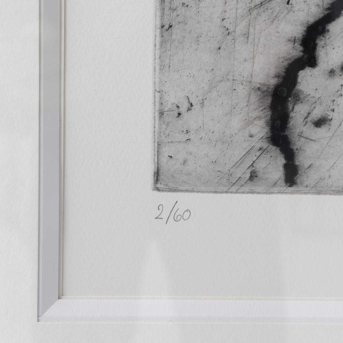 Etching in gold frame