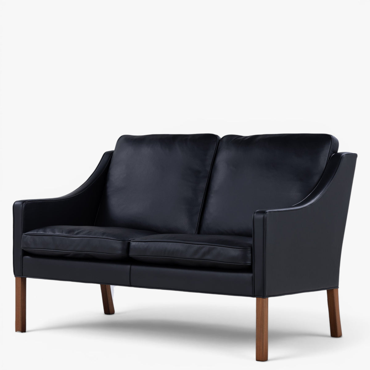 BM 2208 - 2 pers. sofa i sort læder