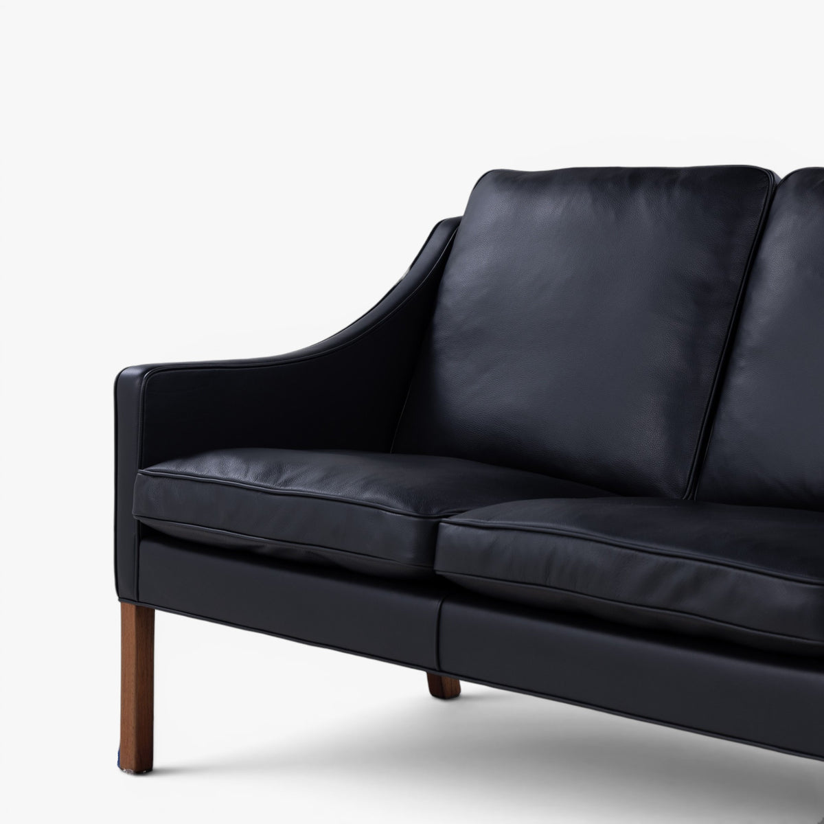 BM 2208 - 2 pers. sofa i sort læder