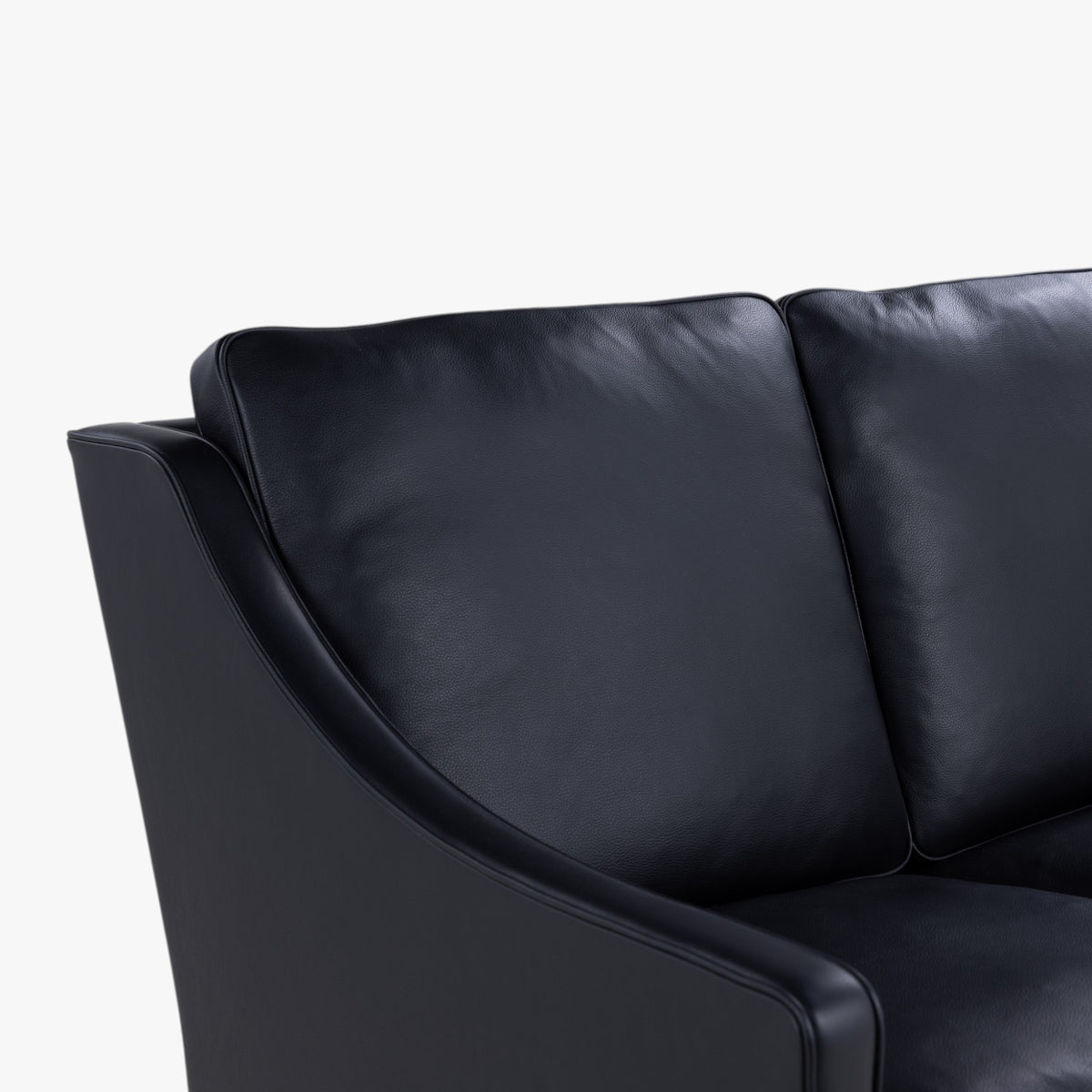 BM 2208 - 2 pers. sofa i sort læder