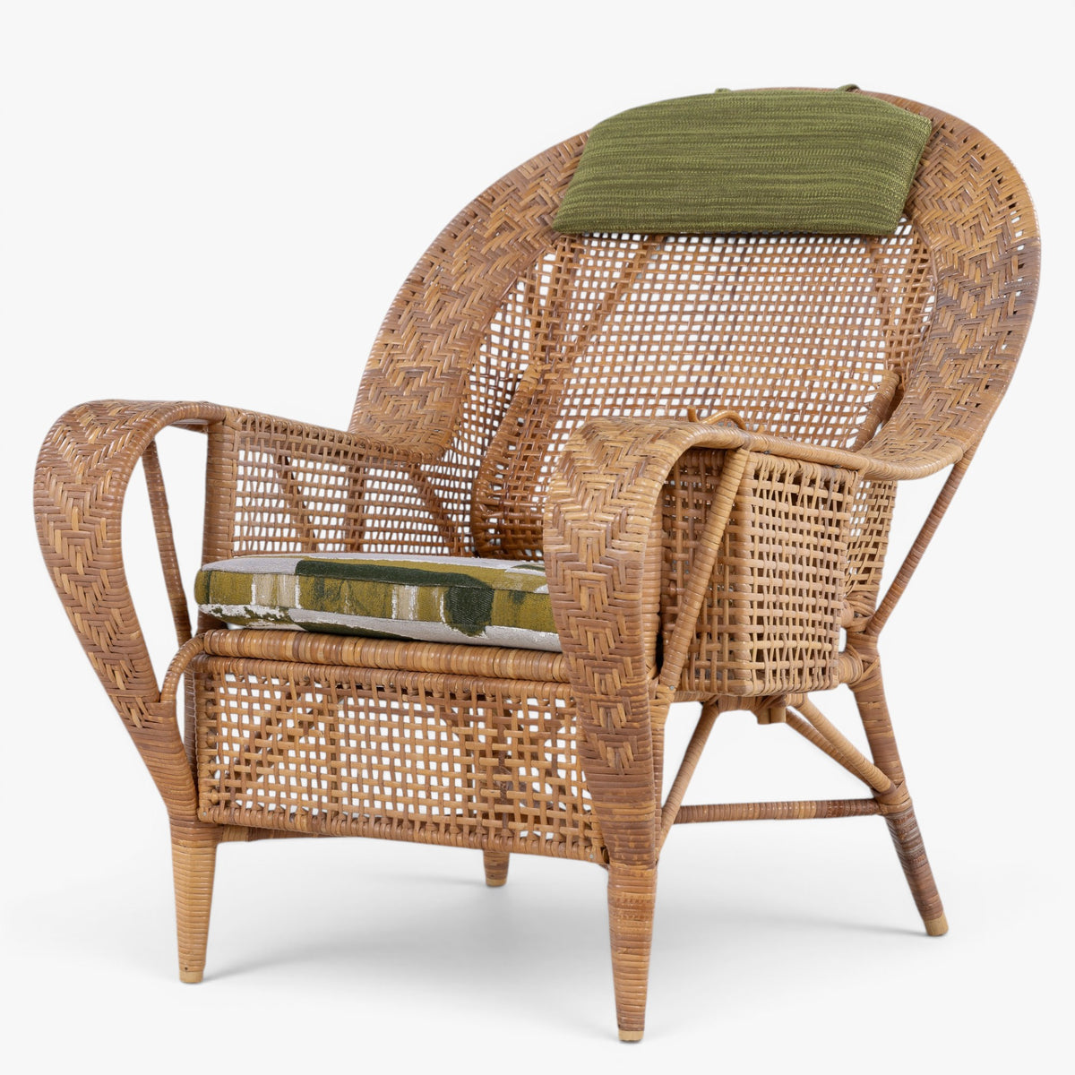 Lænestol i rattan
