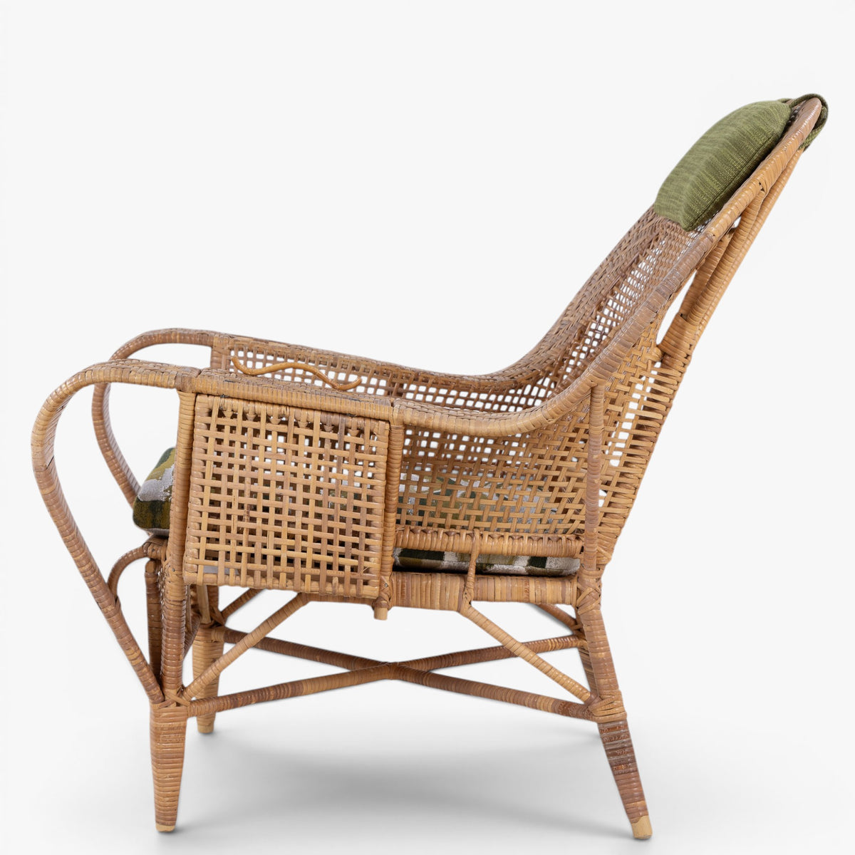 Lænestol i rattan