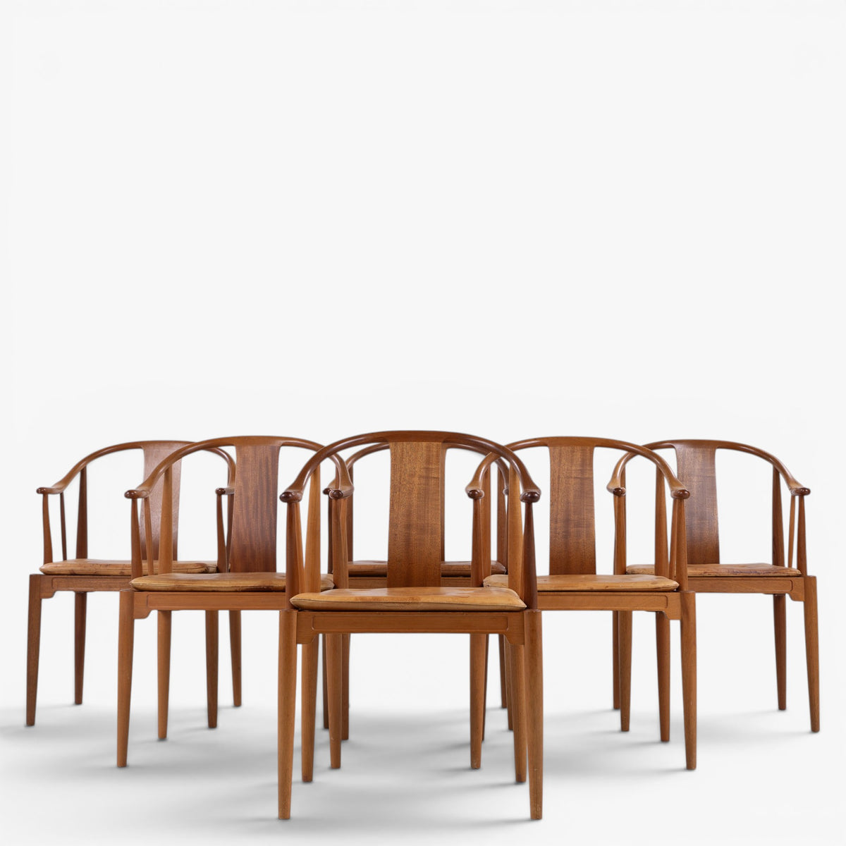 FH 4283 - Set of 6 China chairs in mahogany