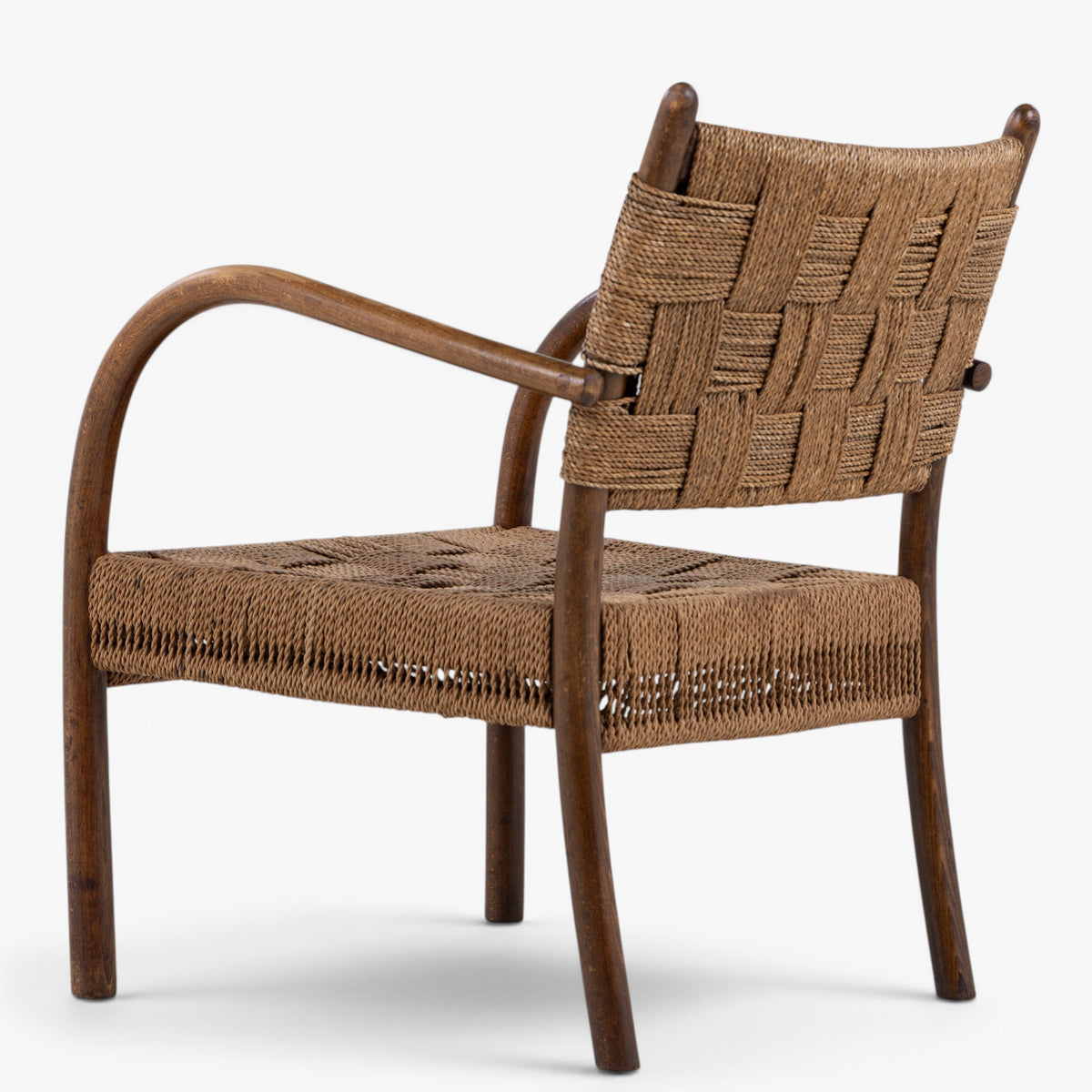 Armchair stained beech