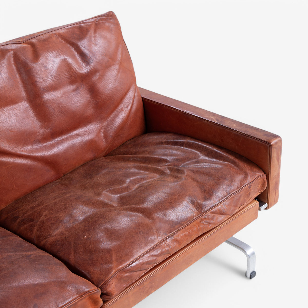 PK 31/3 - 3 seater sofa in original leather