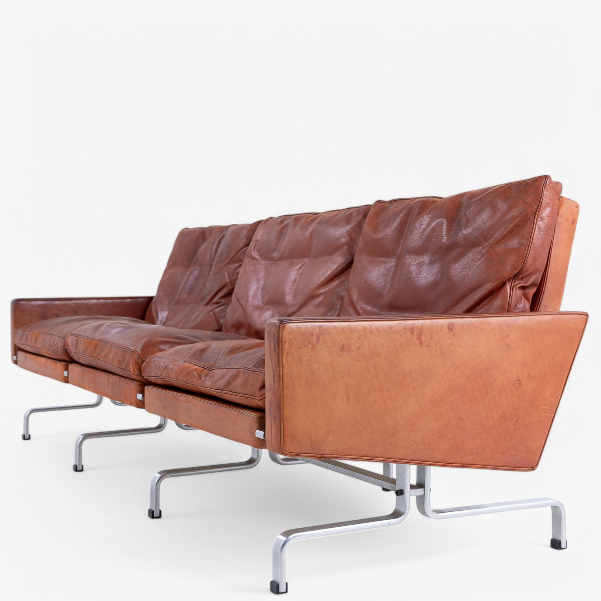 PK 31/3 - 3 seater sofa in original leather
