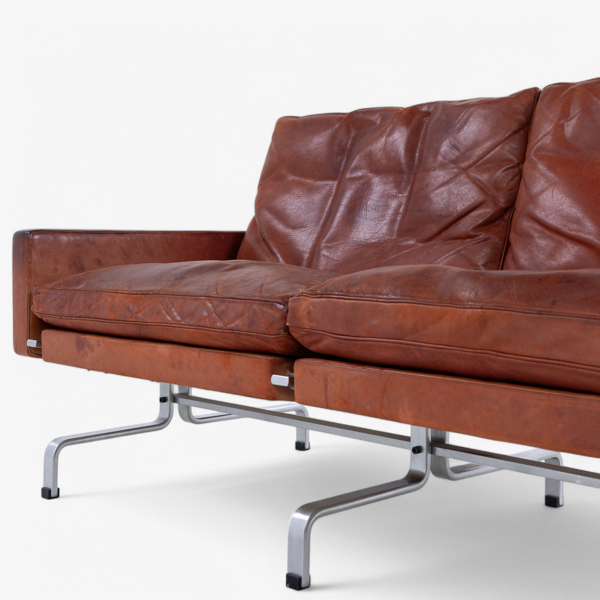PK 31/3 - 3 seater sofa in original leather