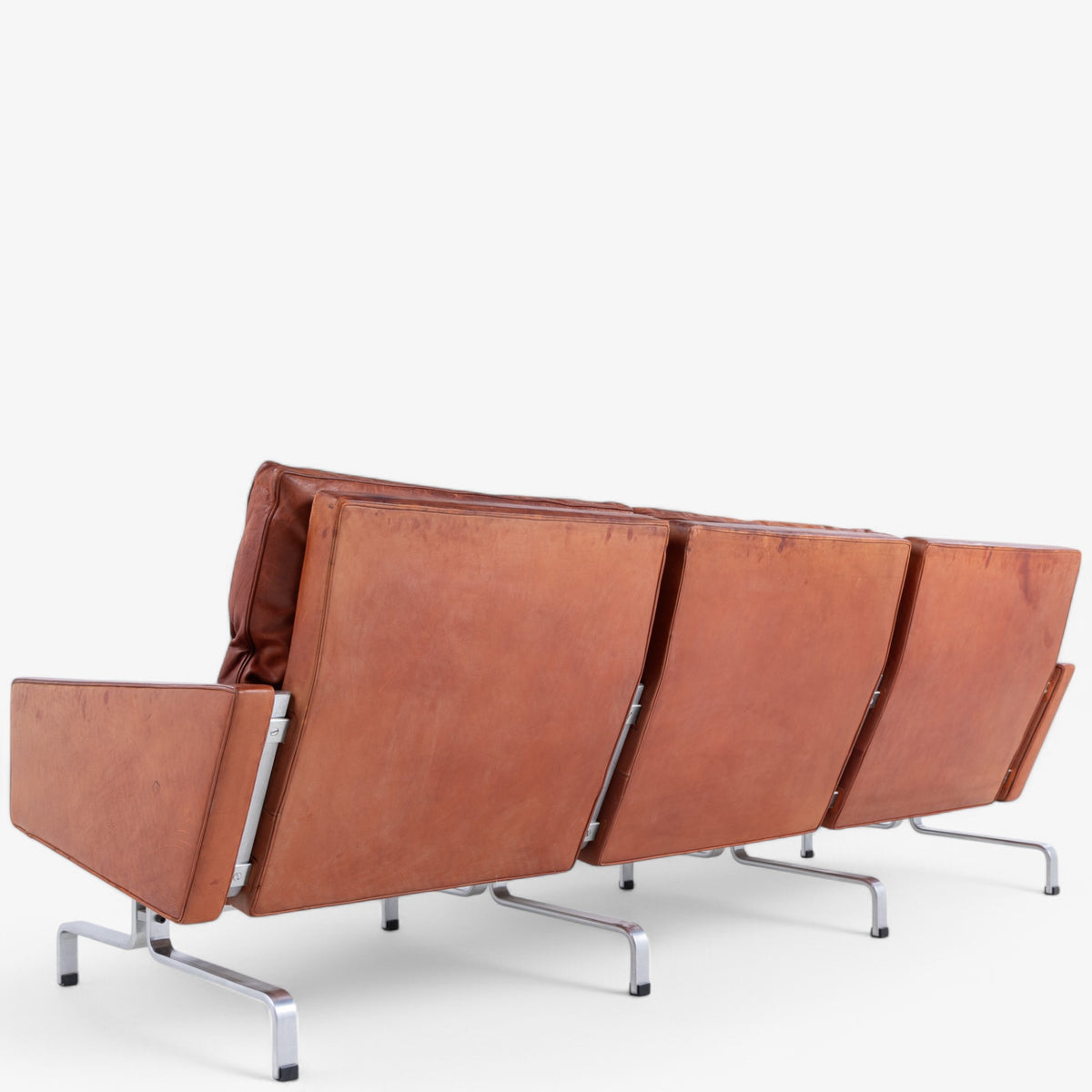 PK 31/3 - 3 seater sofa in original leather