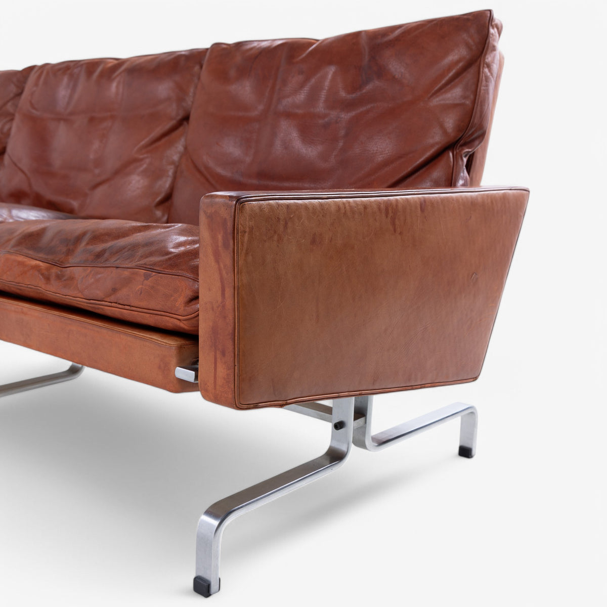 PK 31/3 - 3 seater sofa in original leather