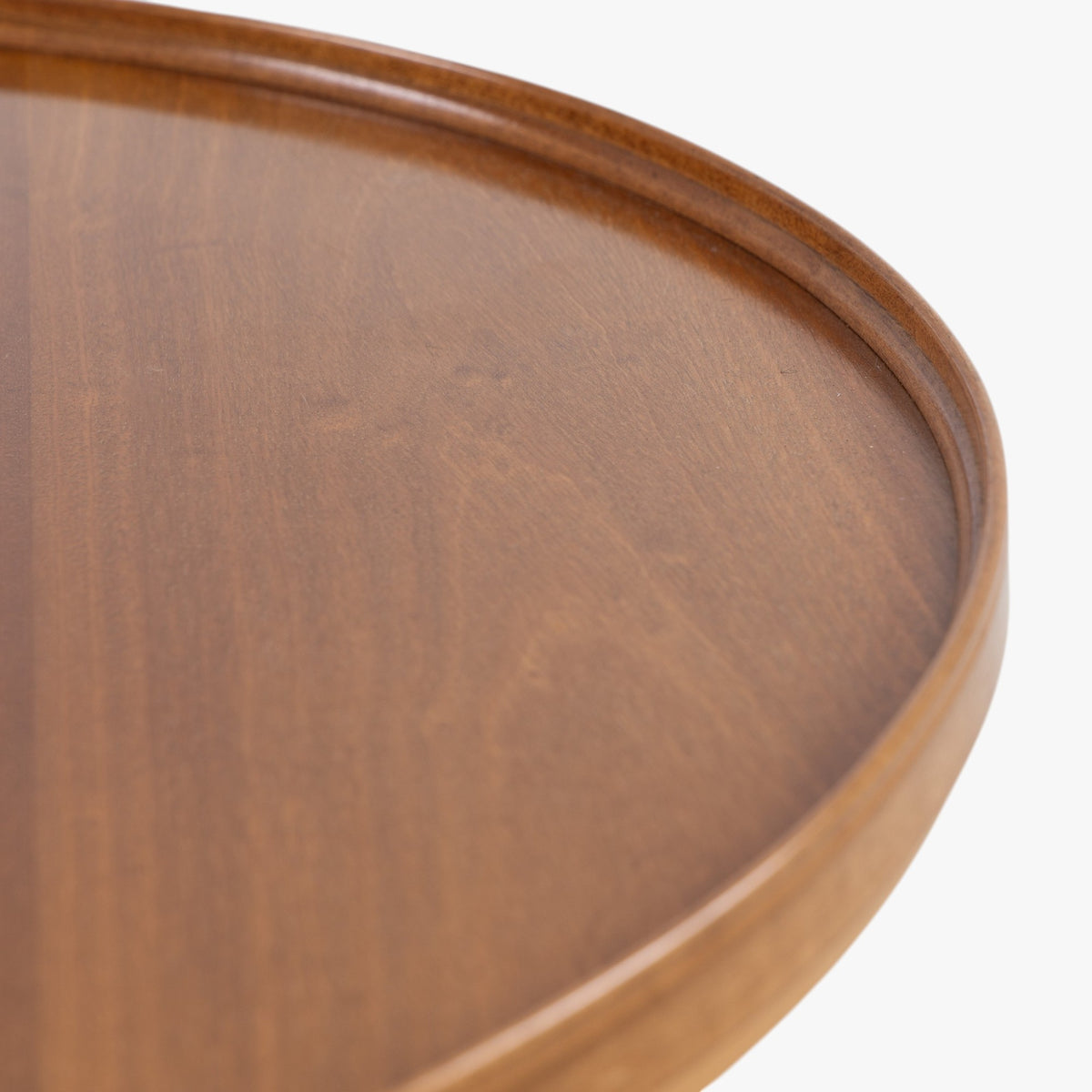 Round coffee table in mahogany