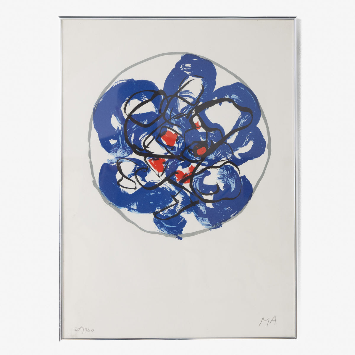 Lithograph in frame