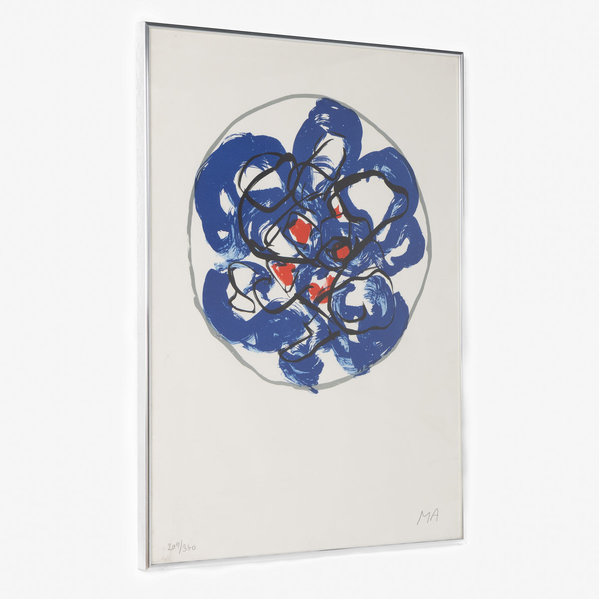 Lithograph in frame
