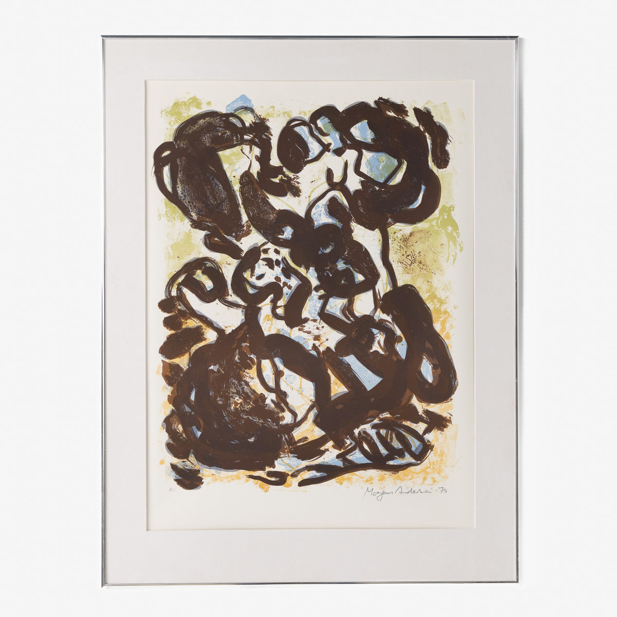 Lithograph in frame