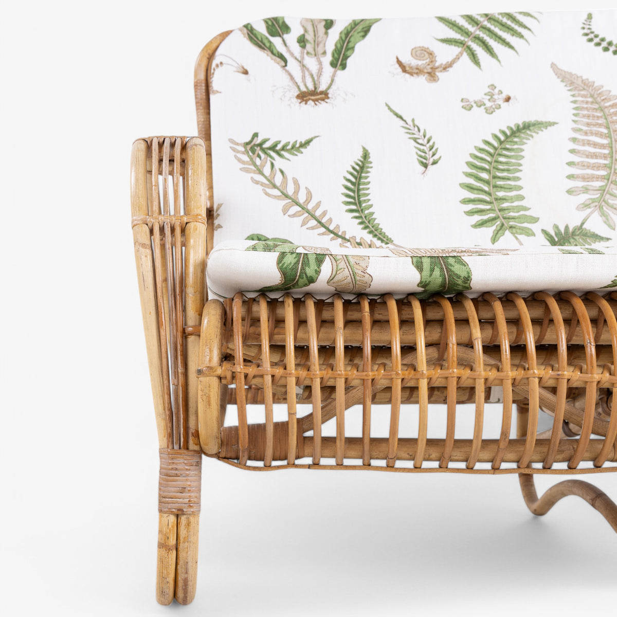 Bamboo wicker sofa