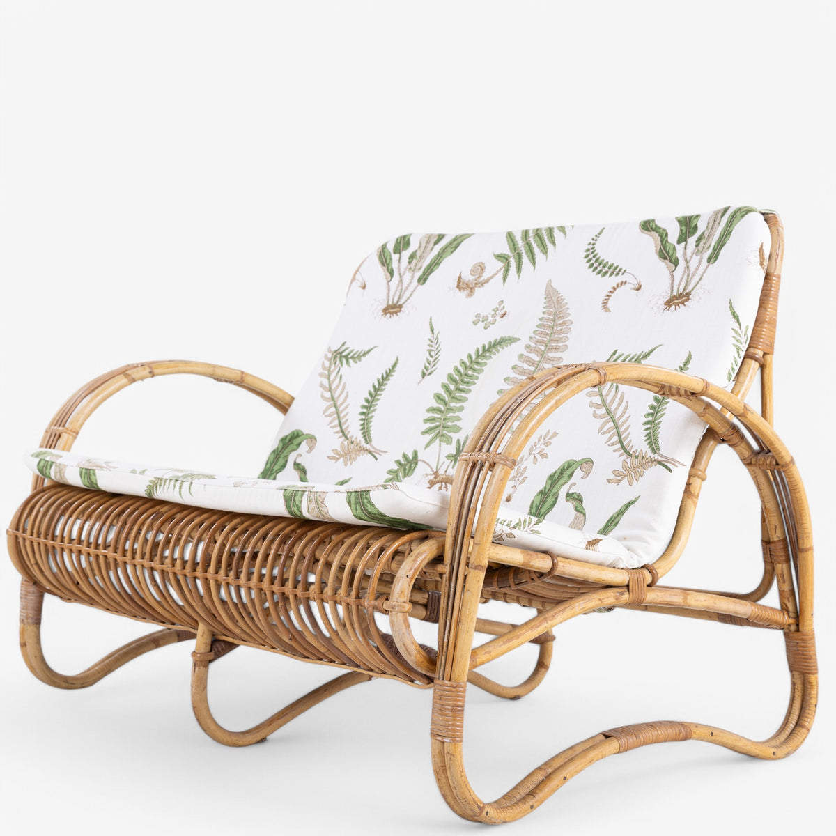 Bamboo wicker sofa