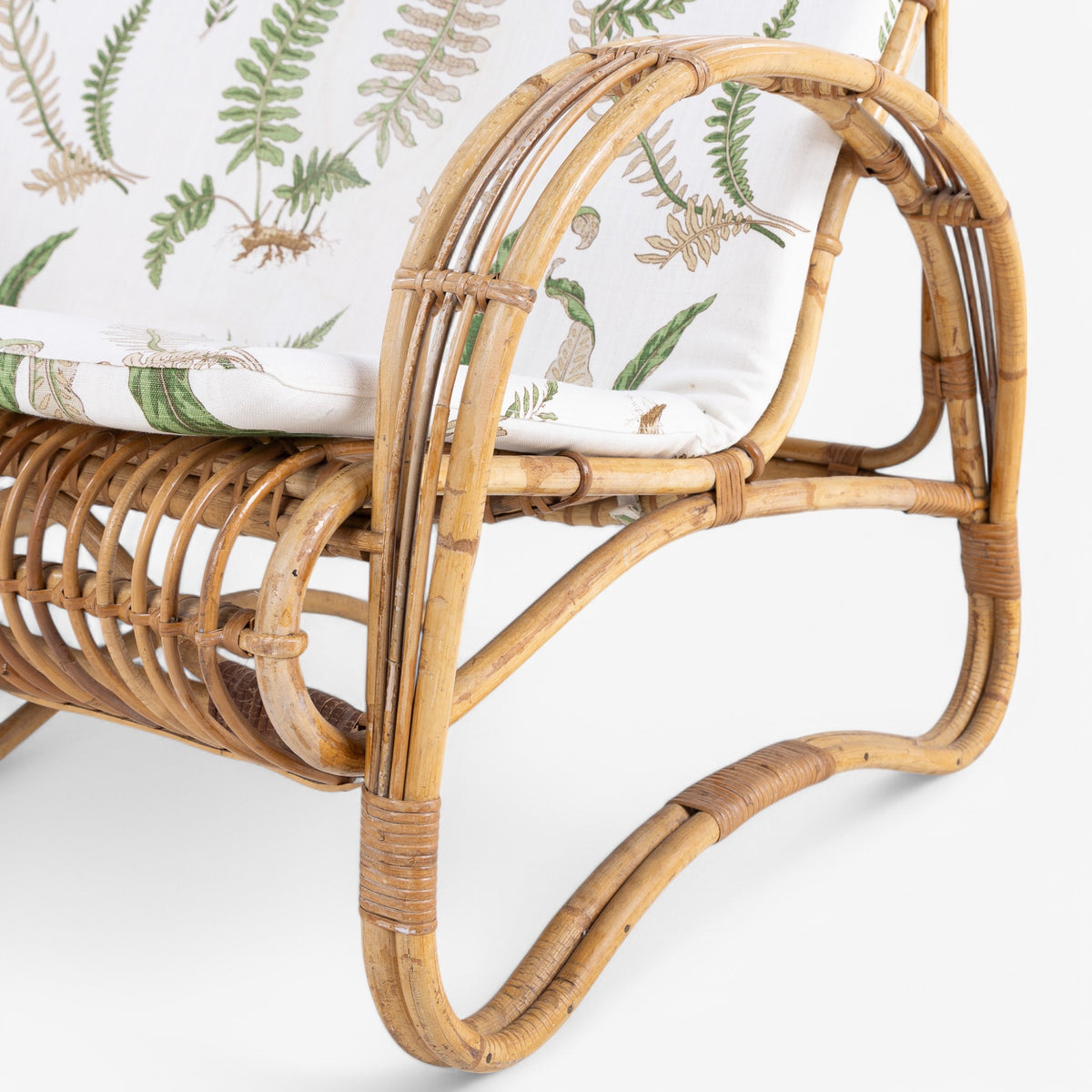 Bamboo wicker sofa