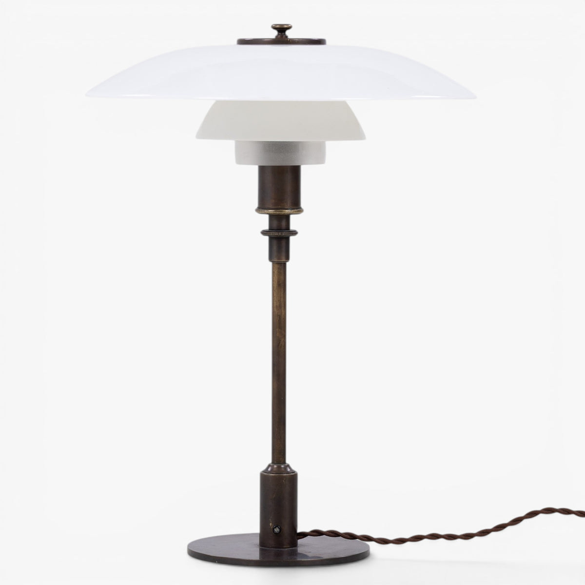 PH 3,5/2 - Bordlampe i bruneret messing