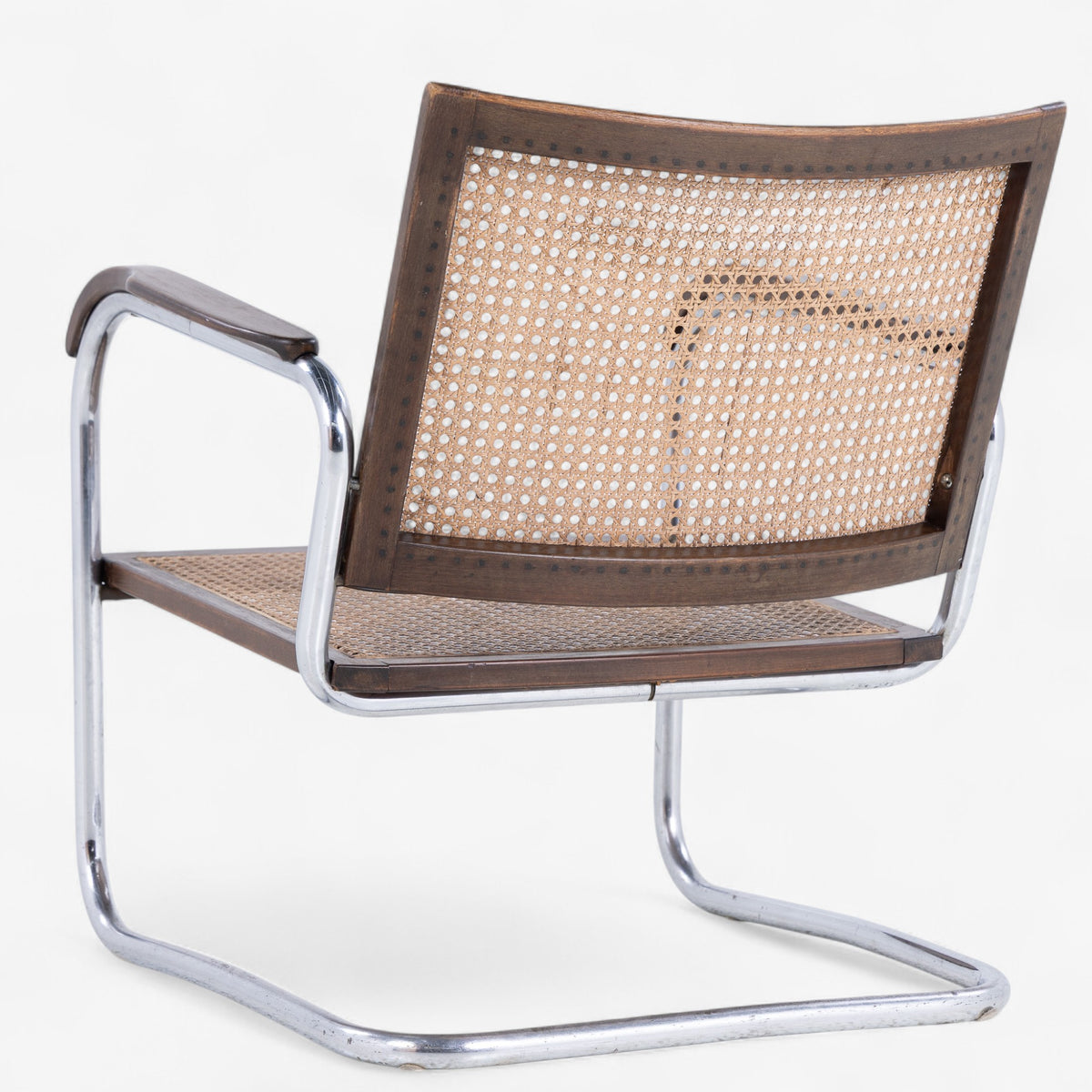 S102 - Pair of rare easy chairs in stained beech