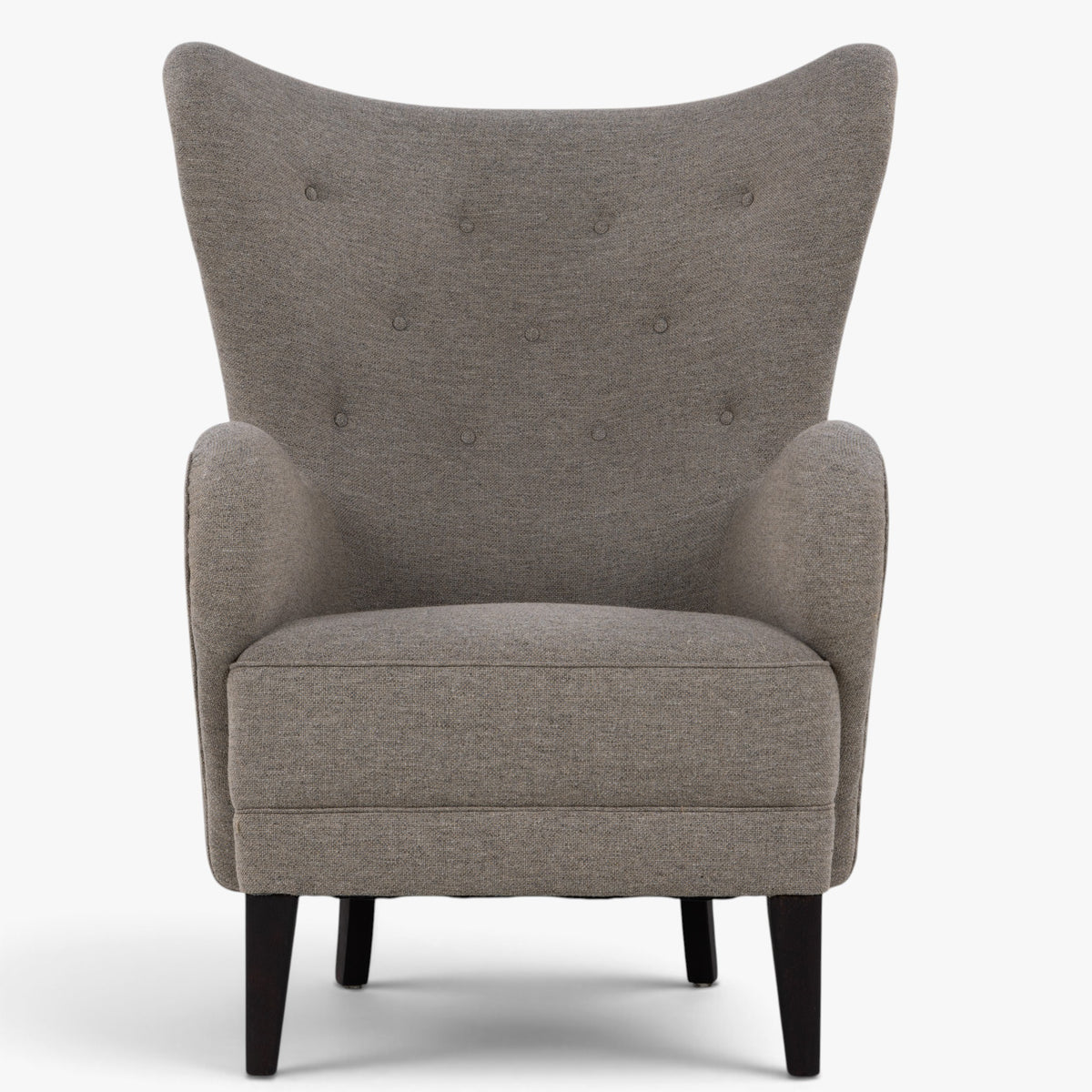 Reupholstered easy chair in textile