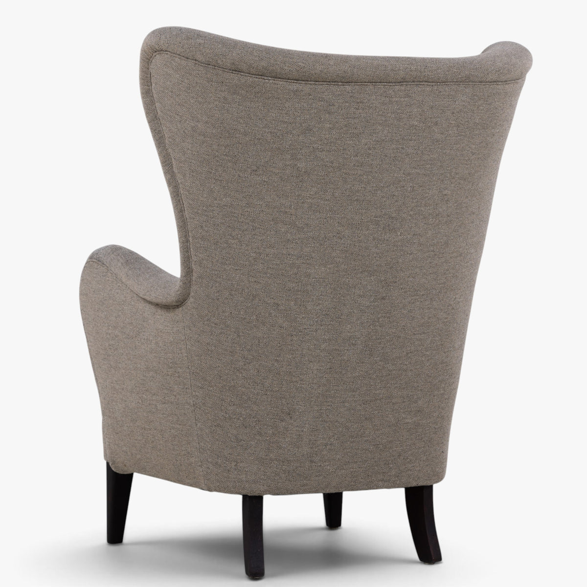 Reupholstered easy chair in textile