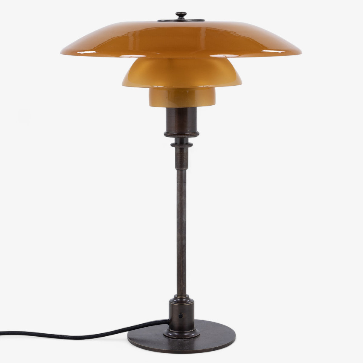 PH 4/3 - Table lamp with amber-coloured shades