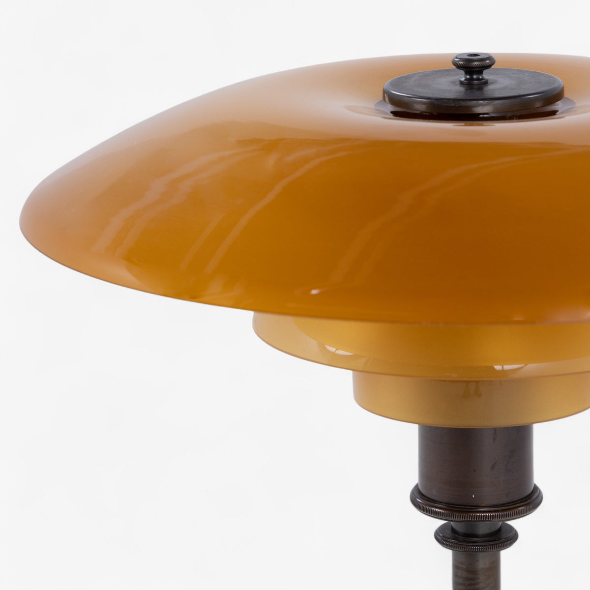 PH 4/3 - Table lamp with amber-coloured shades