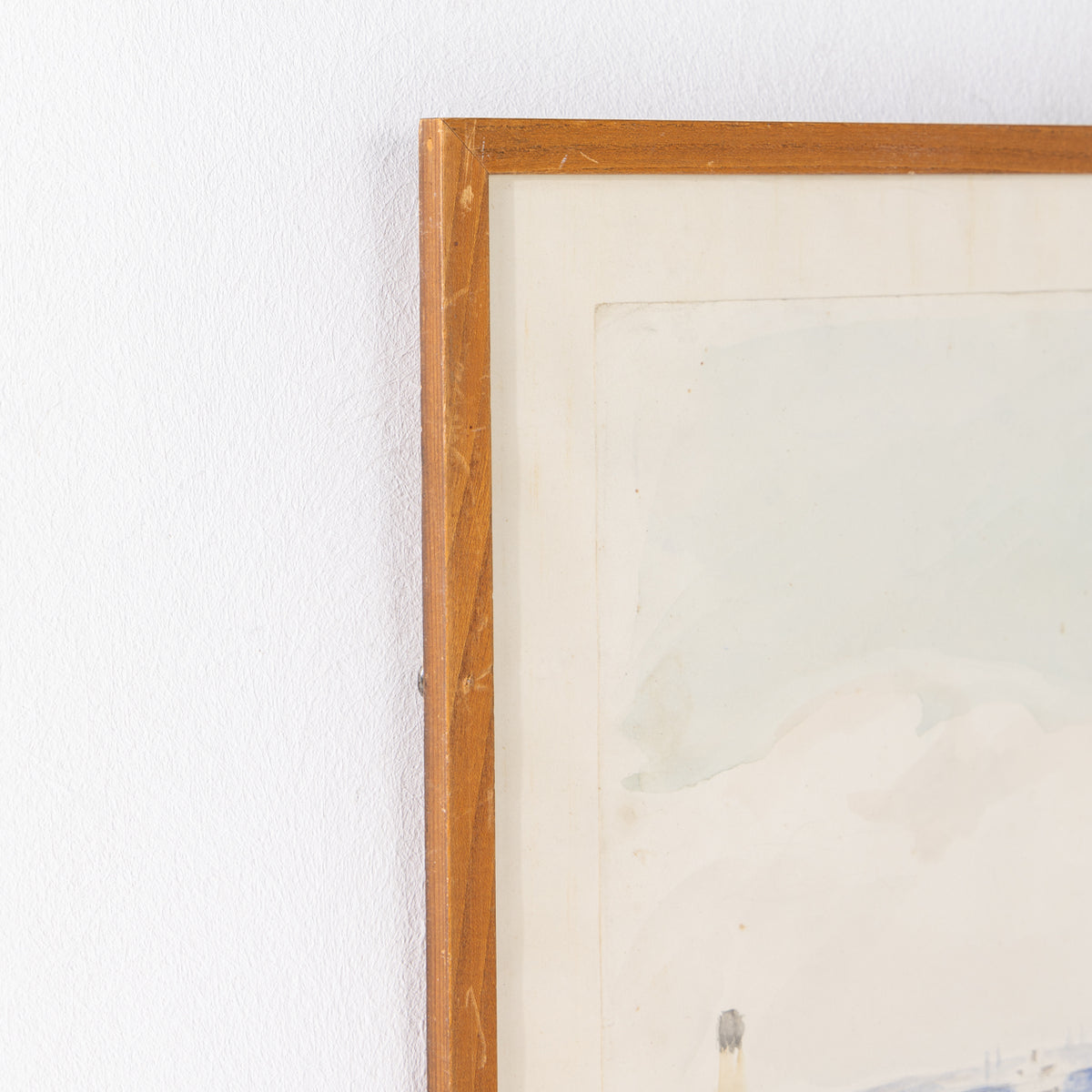 Watercolour in wooden frame